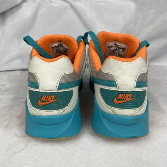 Nike Air Max Coliseum Racer Shoes Women’s Size 7 Teal White Orange 553441-036 - Picture 3 of 11